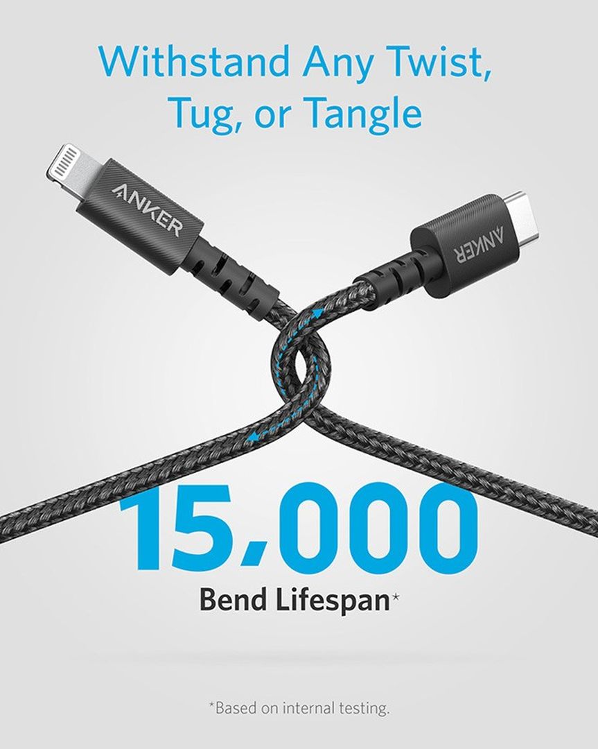 Type C to Lightning Kable Anker PowerLine Select+ 6ft/1,8m