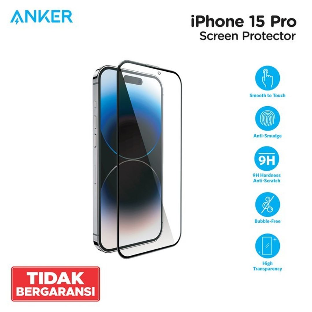 Tempered Glass Anker For iPhone 15 Screen Protector
